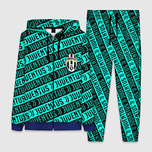 Женский костюм Juventus pattern logo steel / 3D-Синий – фото 1