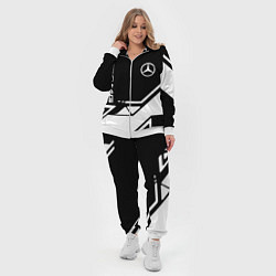 Женский 3D-костюм Mercedes bens geometry, цвет: 3D-белый — фото 2