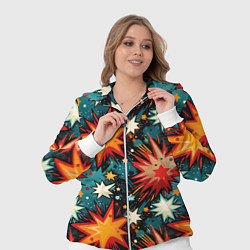 Женский 3D-костюм Граффити звёзды и космос, цвет: 3D-белый — фото 2