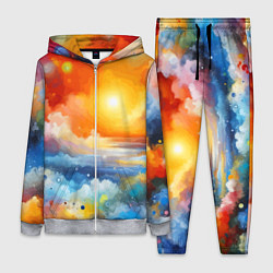 Женский костюм Закат солнца - разноцветные облака