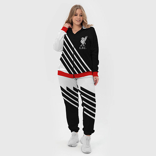 Женский костюм Liverpool sport fc geometry / 3D-Красный – фото 4