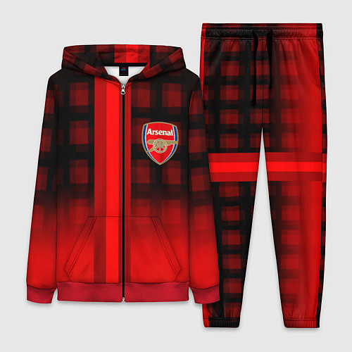 Женский костюм Arsenal fc sport geometry steel / 3D-Красный – фото 1