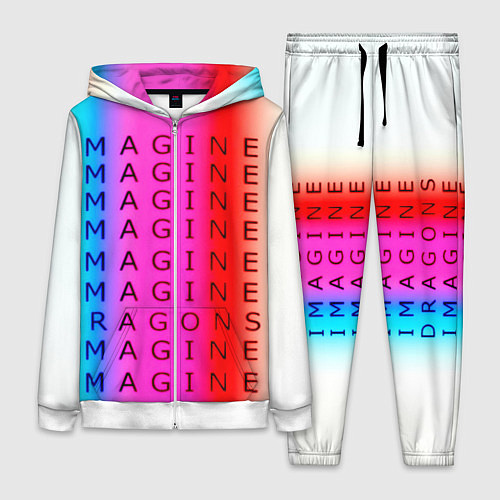 Женский костюм Imagine Dragons neon rock / 3D-Белый – фото 1