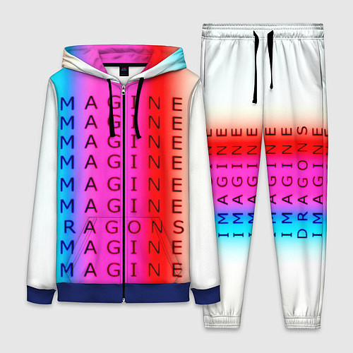 Женский костюм Imagine Dragons neon rock / 3D-Синий – фото 1