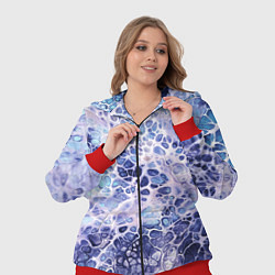 Женский 3D-костюм Абстракция текстура воды и мрамора, цвет: 3D-красный — фото 2