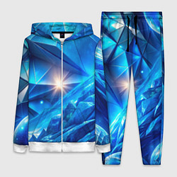 Женский костюм Синяя объемная абстракция со вспышкой