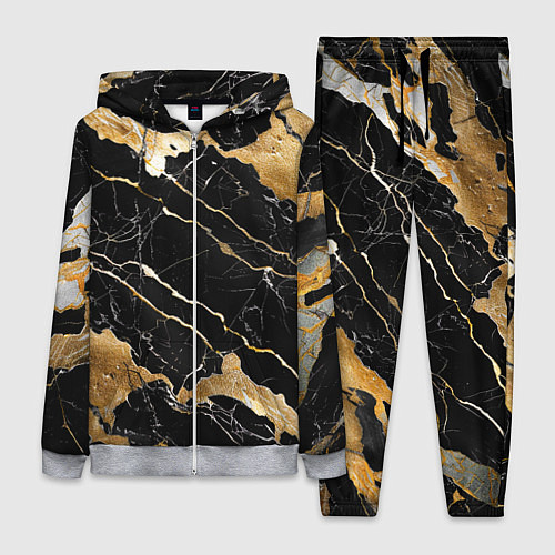 Женский костюм Мрамор Порторо - абстрактная текстура / 3D-Меланж – фото 1