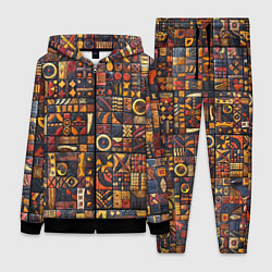 Женский костюм Африканский орнамент - резьба по дереву