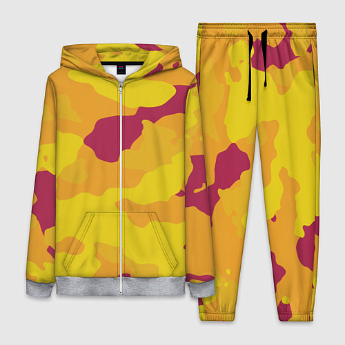 Женский костюм Камуфляж золото текстура / 3D-Меланж – фото 1