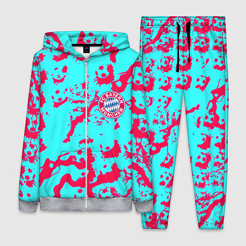 Женский костюм Бавария Мюнхен спорт текстура / 3D-Меланж – фото 1