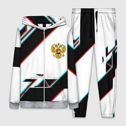 Женский костюм Россия спортивная геометрия глитч