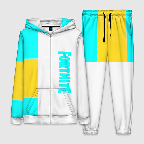 Женский костюм Fortnite geometry color / 3D-Белый – фото 1