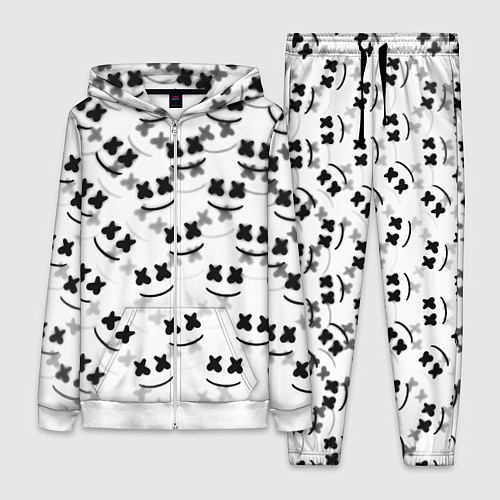Женский костюм Marshmello dj pattern / 3D-Белый – фото 1
