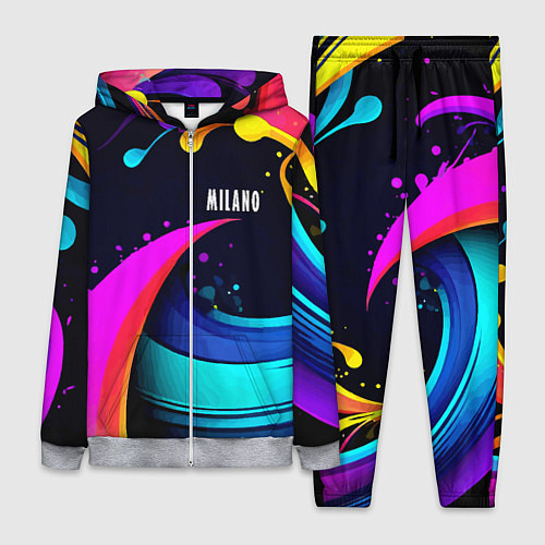 Женский костюм Neon abstraction - Milano / 3D-Меланж – фото 1