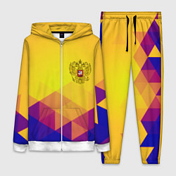 Женский костюм Желтая геометрия - спорт Россия с гербом