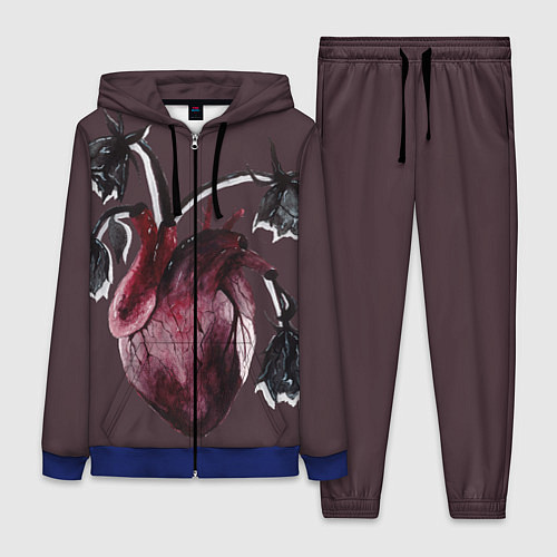 Женский костюм Увядшее сердце / 3D-Синий – фото 1