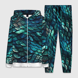 Женский 3D-костюм Перламутровая змеиная кожа, цвет: 3D-белый