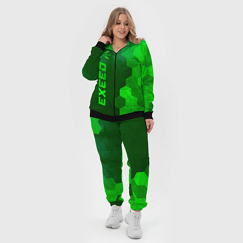 Женский костюм Exeed - green gradient по-вертикали / 3D-Черный – фото 4