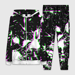 Женский костюм Краски глитч неон