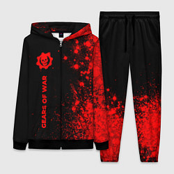 Женский 3D-костюм Gears of War - red gradient по-вертикали, цвет: 3D-черный