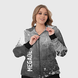 Женский 3D-костюм Megadeth - grey gradient вертикально, цвет: 3D-черный — фото 2