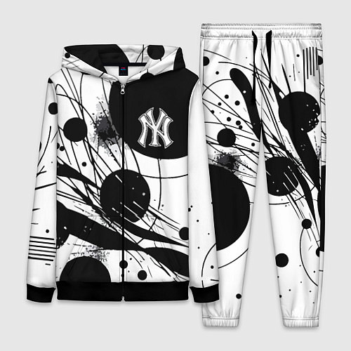 Женский костюм New York Yankees baseball team - abstraction / 3D-Черный – фото 1