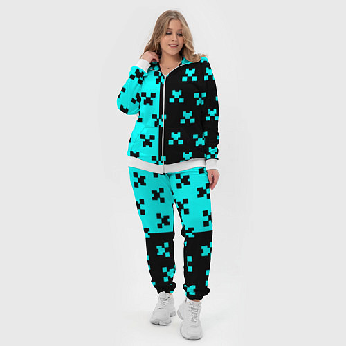 Женский костюм Minecraft pattern game / 3D-Белый – фото 4