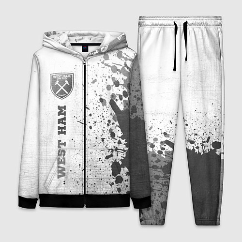 Женский костюм West Ham - white gradient по-вертикали / 3D-Черный – фото 1