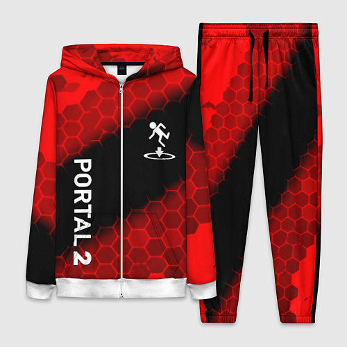 Женский костюм Portal hexagon pattern / 3D-Белый – фото 1