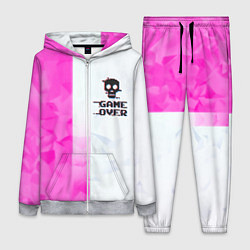 Женский костюм Game over pink abstraction