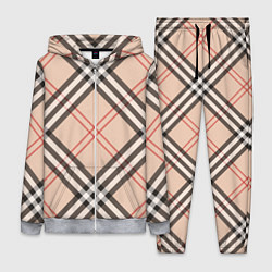 Женский костюм Стильная клетка - шотландка, крупно