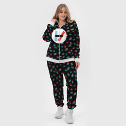 Женский 3D-костюм Twenty one pilots glitch, цвет: 3D-белый — фото 2