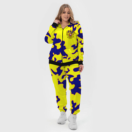 Женский костюм Российская империя камуфляж желтый / 3D-Черный – фото 4