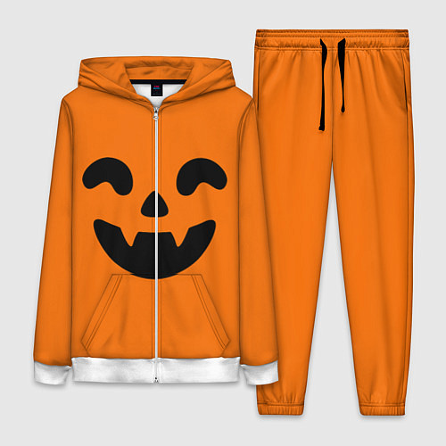 Женский костюм Весёлая тыква верх / 3D-Белый – фото 1