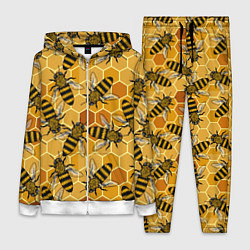 Женский костюм Пчелы на сотах паттерн