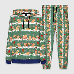 Женский костюм Много капибар на Новый год и Рождество