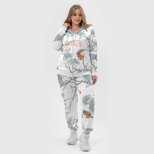 Женский костюм Уральский паттерн / 3D-Белый – фото 4