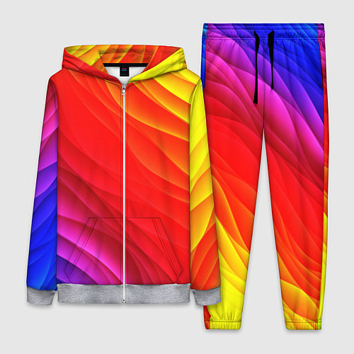 Женский костюм Абстрактные волны текстура / 3D-Меланж – фото 1