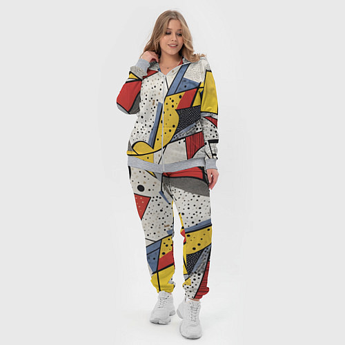 Женский костюм Поп-арт яркая абстракция / 3D-Меланж – фото 4