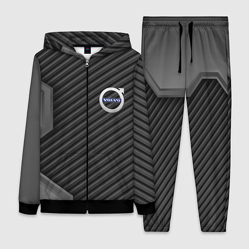 Женский костюм Volvo carbon car / 3D-Черный – фото 1