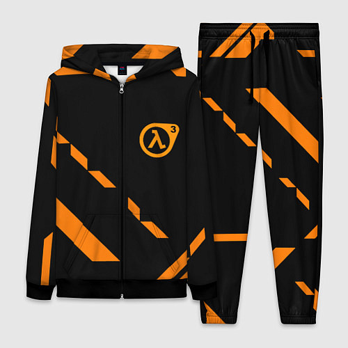 Женский костюм Half life geometry orange / 3D-Черный – фото 1
