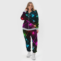 Женский 3D-костюм Неоновый свет абстракция, цвет: 3D-меланж — фото 2