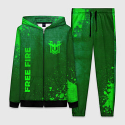 Женский костюм Free Fire - green gradient вертикально