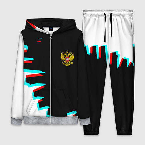 Женский костюм Герб текстура глитч / 3D-Меланж – фото 1