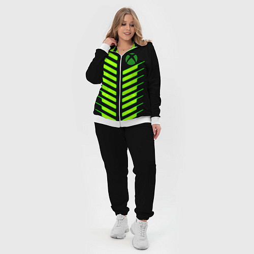 Женский костюм Xbox green line / 3D-Белый – фото 4