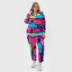 Женский 3D-костюм Глаза облака абстракция, цвет: 3D-меланж — фото 2