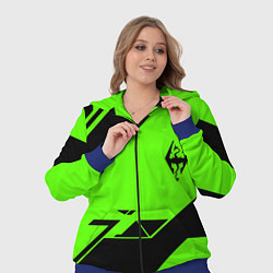 Женский 3D-костюм The Elder Scrolls geometry steel, цвет: 3D-синий — фото 2