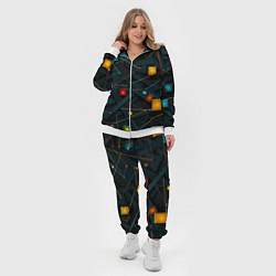 Женский 3D-костюм Геометрическая абстракция, цвет: 3D-белый — фото 2
