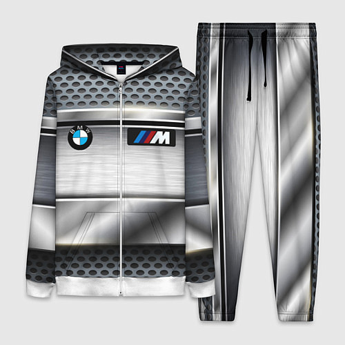 Женский костюм BMW metal texture / 3D-Белый – фото 1