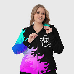 Женский 3D-костюм Stumble Guys взрыв частиц, цвет: 3D-черный — фото 2